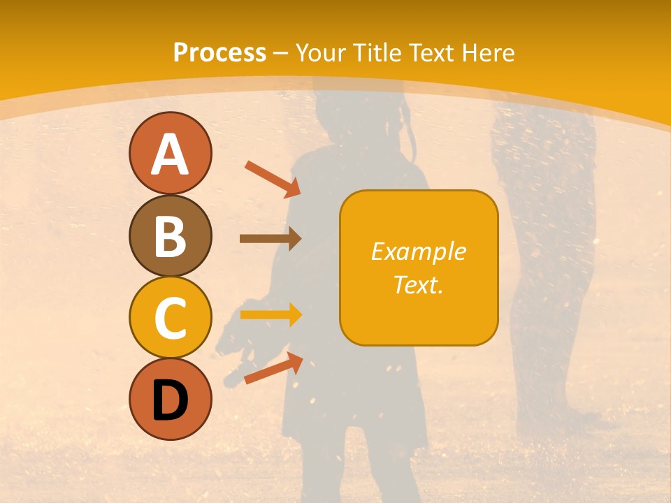 A Girl Standing In The Rain With Her Hands In Her Pockets PowerPoint Template