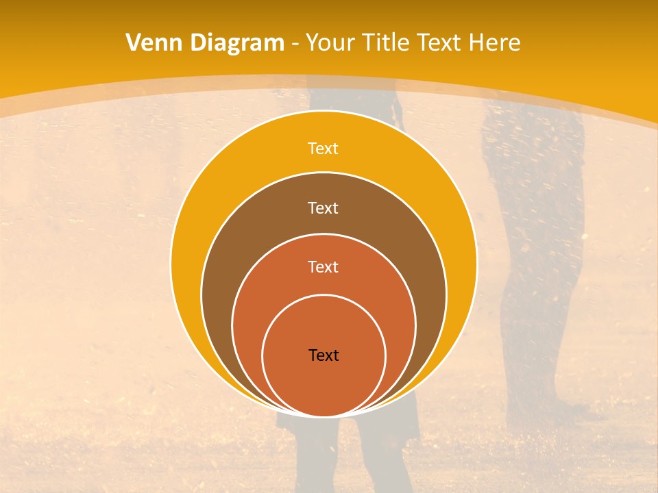 A Girl Standing In The Rain With Her Hands In Her Pockets PowerPoint Template