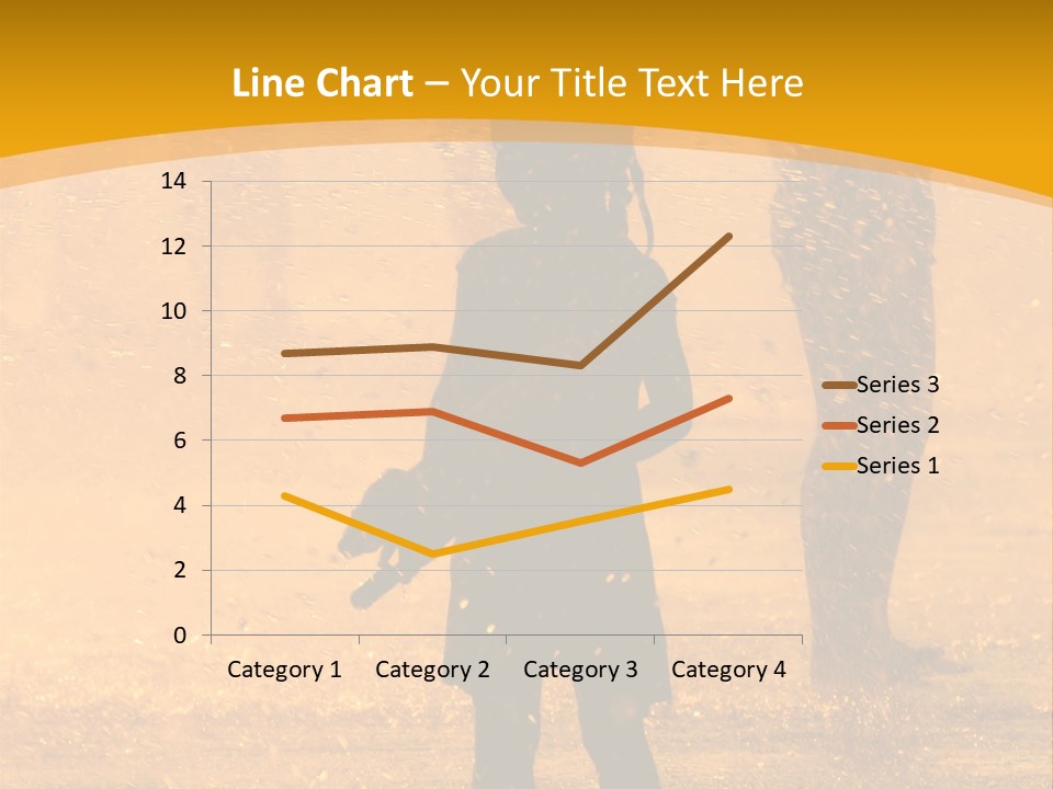 A Girl Standing In The Rain With Her Hands In Her Pockets PowerPoint Template