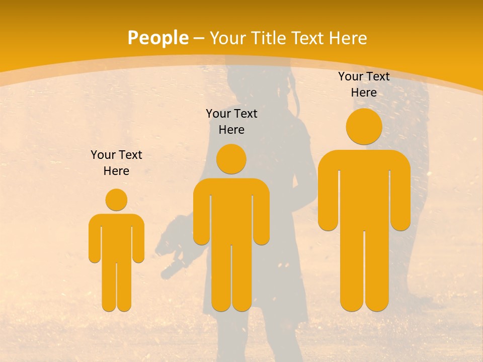 A Girl Standing In The Rain With Her Hands In Her Pockets PowerPoint Template