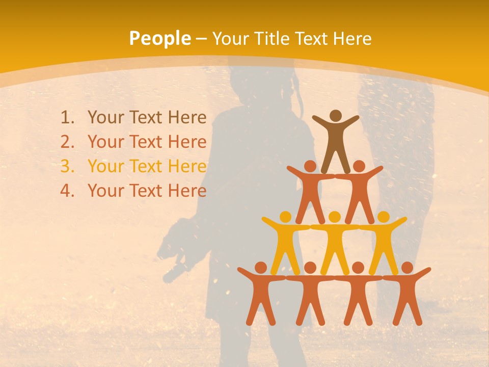 A Girl Standing In The Rain With Her Hands In Her Pockets PowerPoint Template