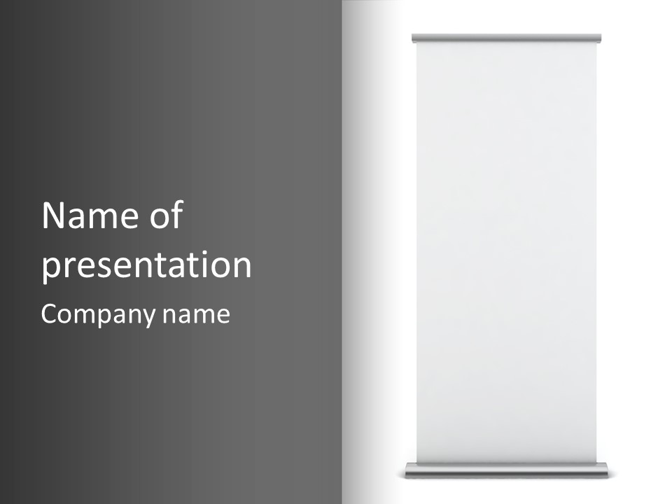 An Open Window With A White Curtain On It PowerPoint Template