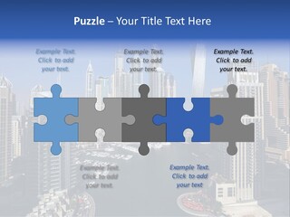 A City Skyline With Boats In The Water PowerPoint Template