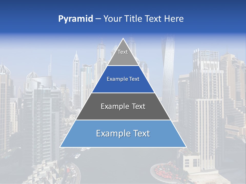 A City Skyline With Boats In The Water PowerPoint Template