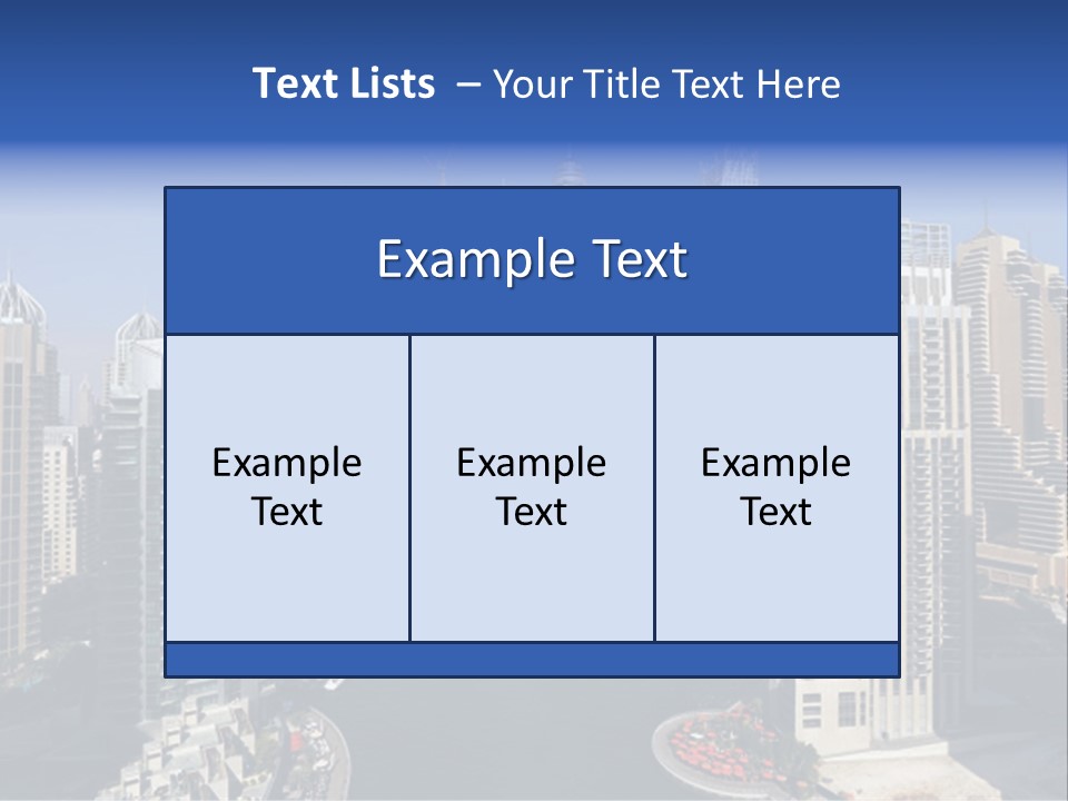 A City Skyline With Boats In The Water PowerPoint Template
