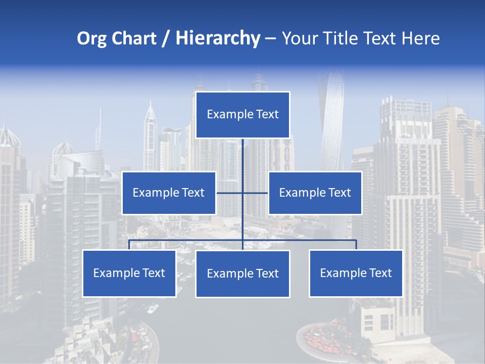 A City Skyline With Boats In The Water PowerPoint Template