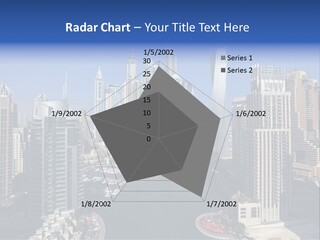 A City Skyline With Boats In The Water PowerPoint Template