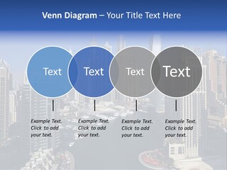 A City Skyline With Boats In The Water PowerPoint Template