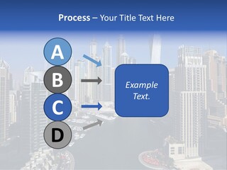 A City Skyline With Boats In The Water PowerPoint Template