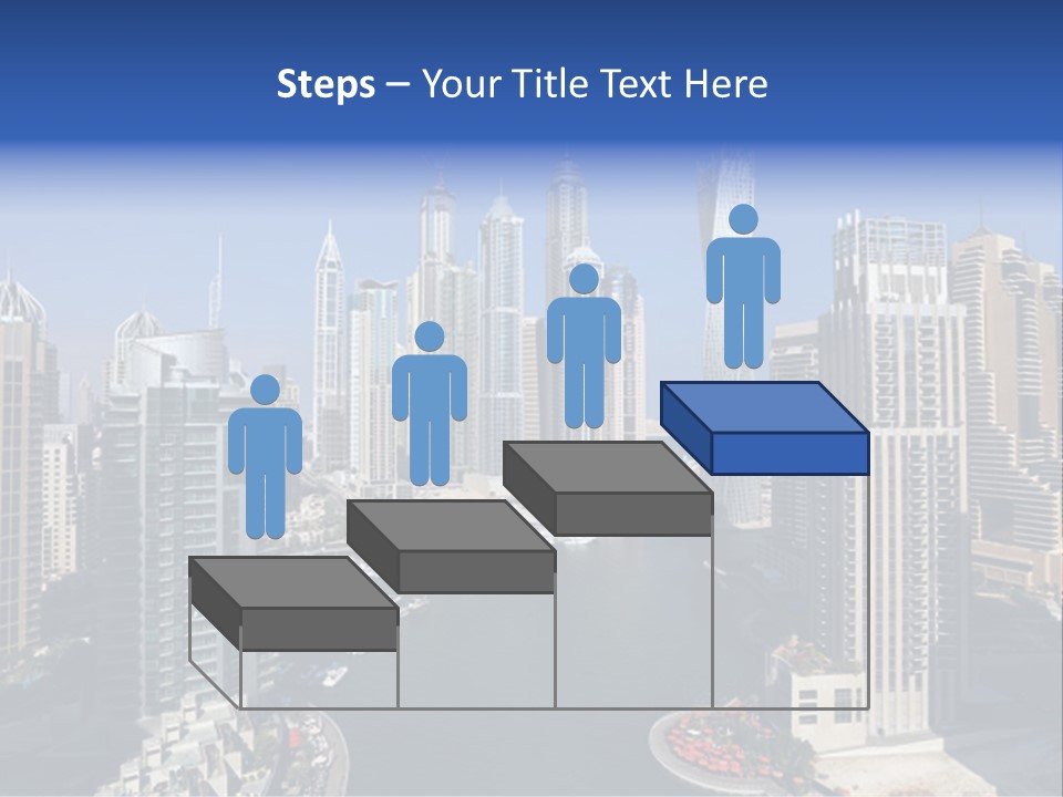 A City Skyline With Boats In The Water PowerPoint Template