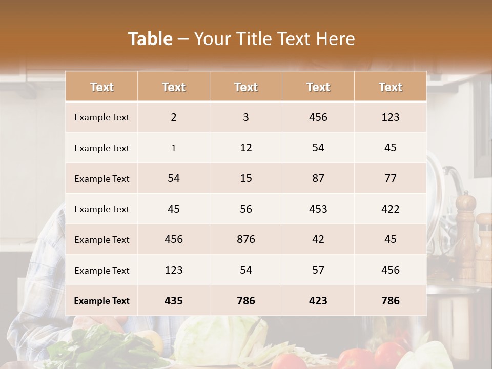 A Man And A Woman Cooking Together In The Kitchen PowerPoint Template