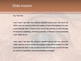 A Close Up Of An Eye With A Brown Background PowerPoint Template