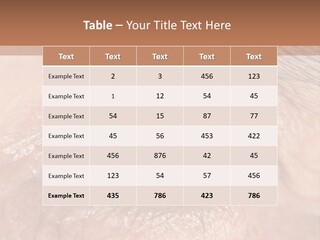 A Close Up Of An Eye With A Brown Background PowerPoint Template