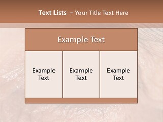 A Close Up Of An Eye With A Brown Background PowerPoint Template
