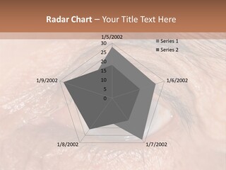A Close Up Of An Eye With A Brown Background PowerPoint Template