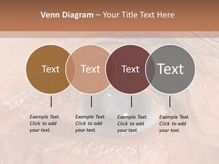 A Close Up Of An Eye With A Brown Background PowerPoint Template
