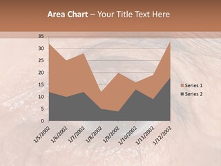 A Close Up Of An Eye With A Brown Background PowerPoint Template