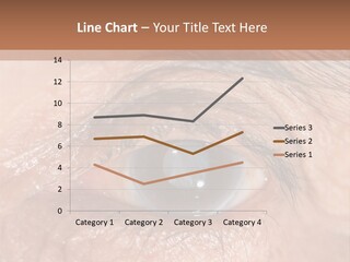 A Close Up Of An Eye With A Brown Background PowerPoint Template