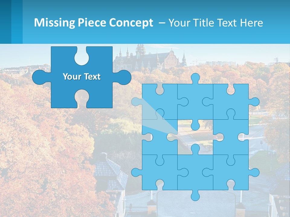A Scenic View Of A City With A Church In The Background PowerPoint Template