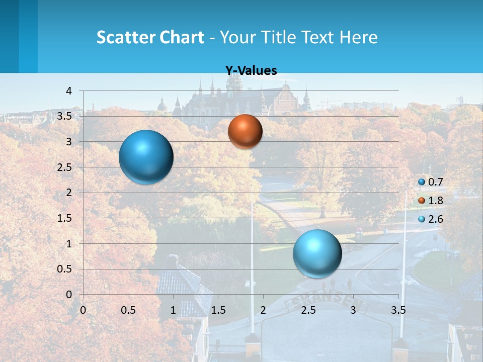 A Scenic View Of A City With A Church In The Background PowerPoint Template