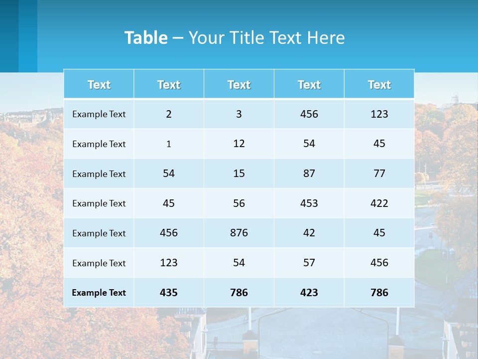 A Scenic View Of A City With A Church In The Background PowerPoint Template