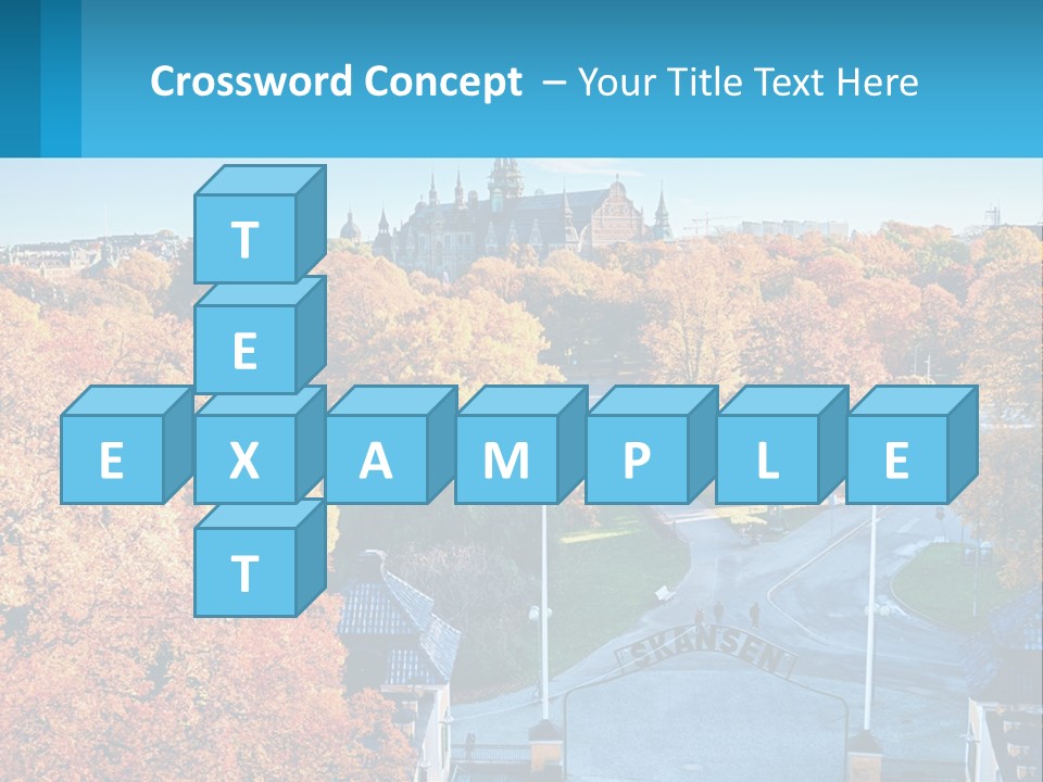 A Scenic View Of A City With A Church In The Background PowerPoint Template