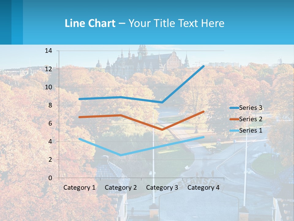 A Scenic View Of A City With A Church In The Background PowerPoint Template