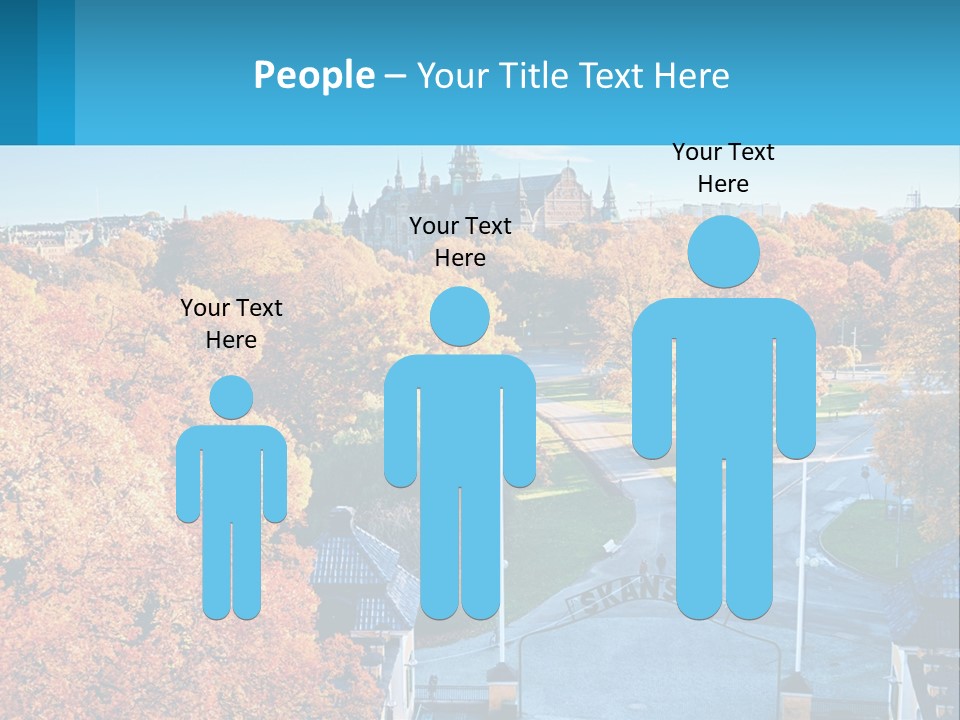 A Scenic View Of A City With A Church In The Background PowerPoint Template