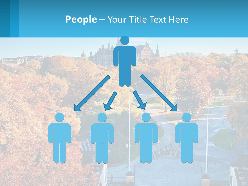 A Scenic View Of A City With A Church In The Background PowerPoint Template