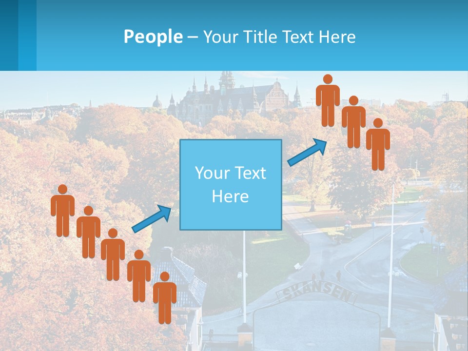 A Scenic View Of A City With A Church In The Background PowerPoint Template