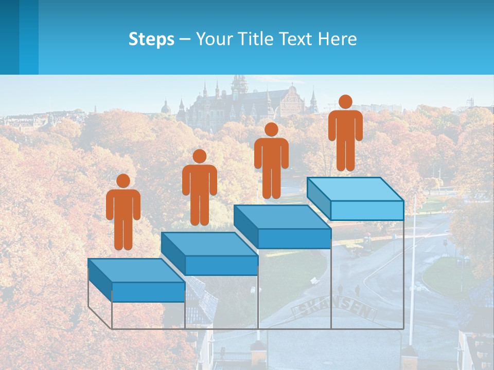 A Scenic View Of A City With A Church In The Background PowerPoint Template