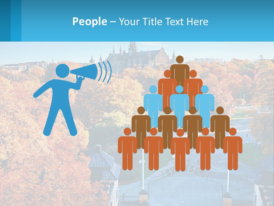 A Scenic View Of A City With A Church In The Background PowerPoint Template