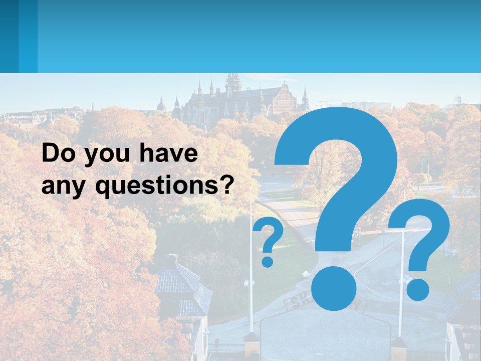 A Scenic View Of A City With A Church In The Background PowerPoint Template
