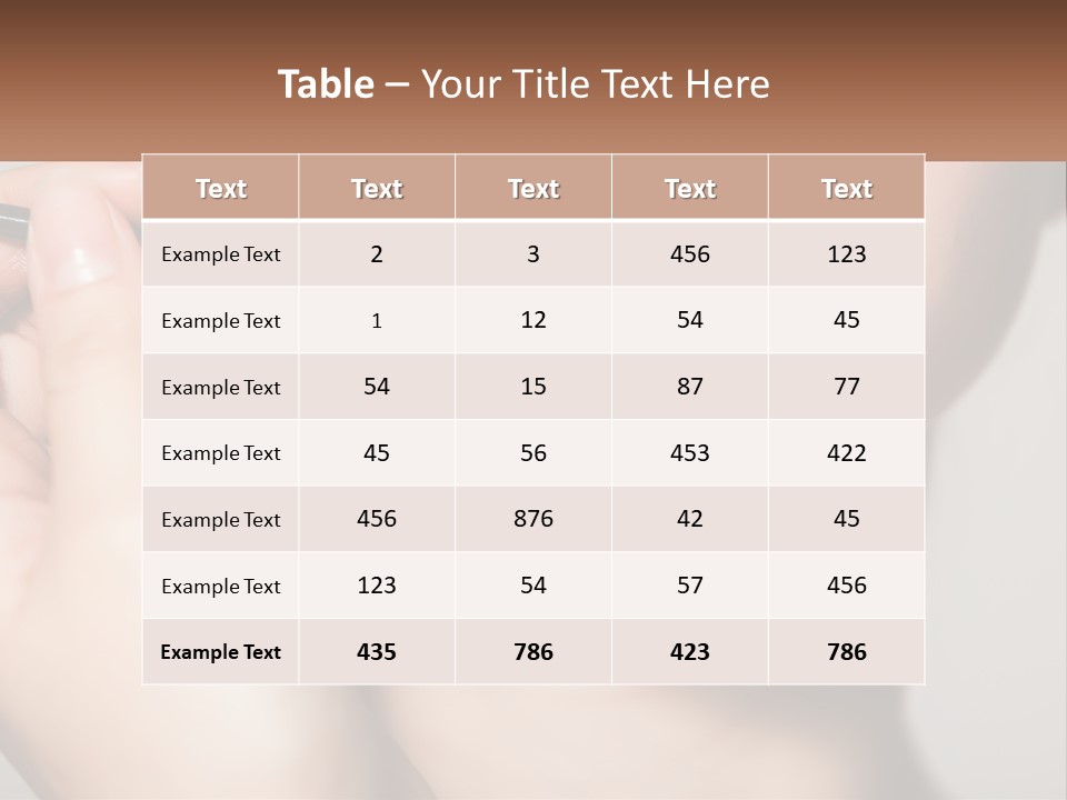 A Woman Is Putting Lipstick On Her Lips PowerPoint Template