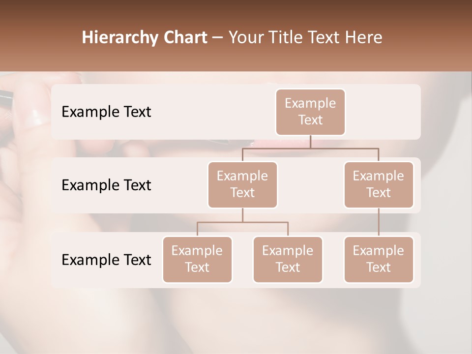 A Woman Is Putting Lipstick On Her Lips PowerPoint Template
