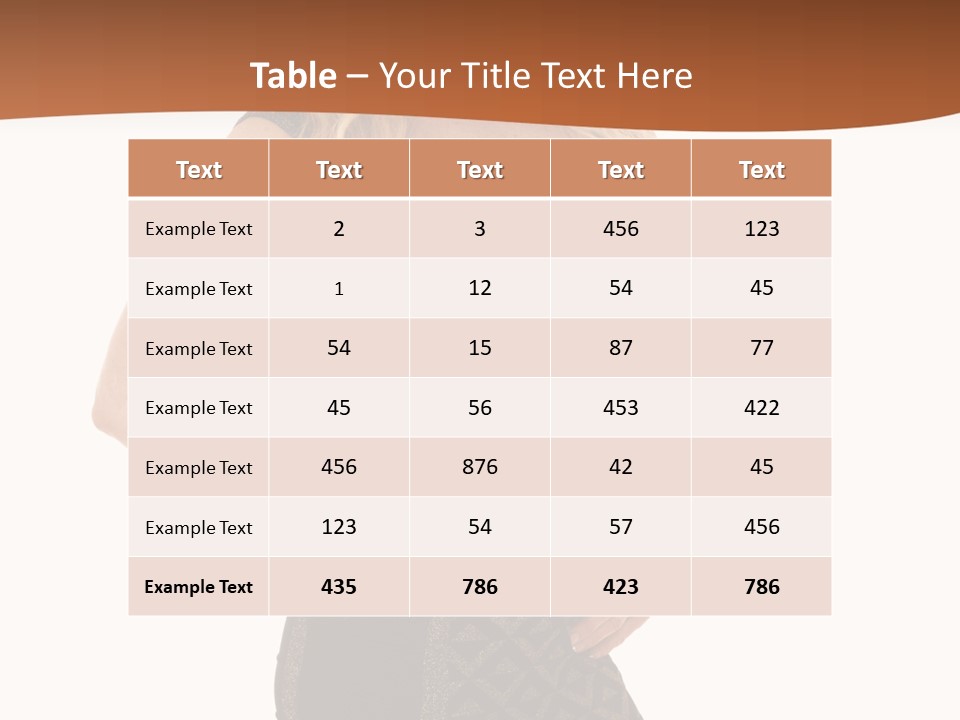 A Woman In A Dress Is Posing For A Picture PowerPoint Template