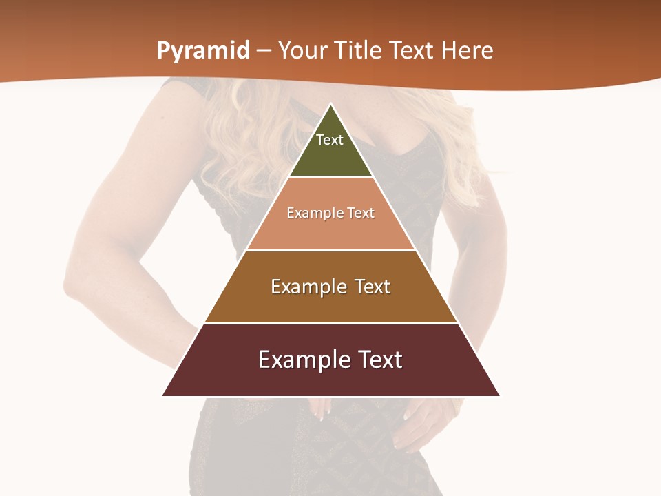 A Woman In A Dress Is Posing For A Picture PowerPoint Template