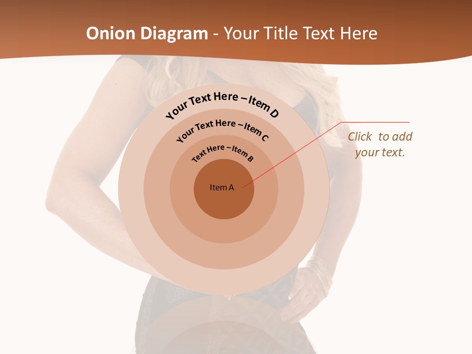 A Woman In A Dress Is Posing For A Picture PowerPoint Template