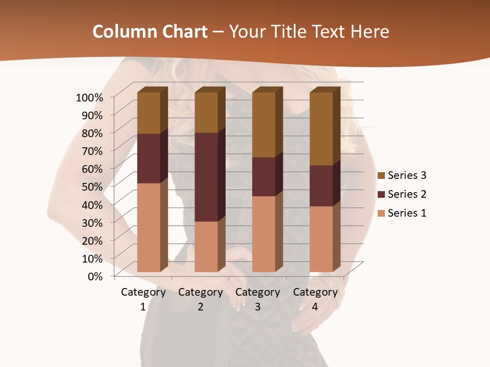 A Woman In A Dress Is Posing For A Picture PowerPoint Template
