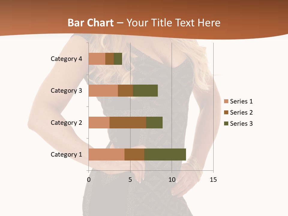 A Woman In A Dress Is Posing For A Picture PowerPoint Template