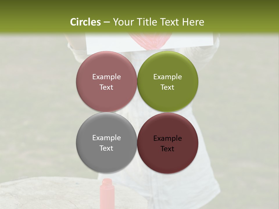 A Girl Holding A Piece Of Paper With A Heart Drawn On It PowerPoint Template