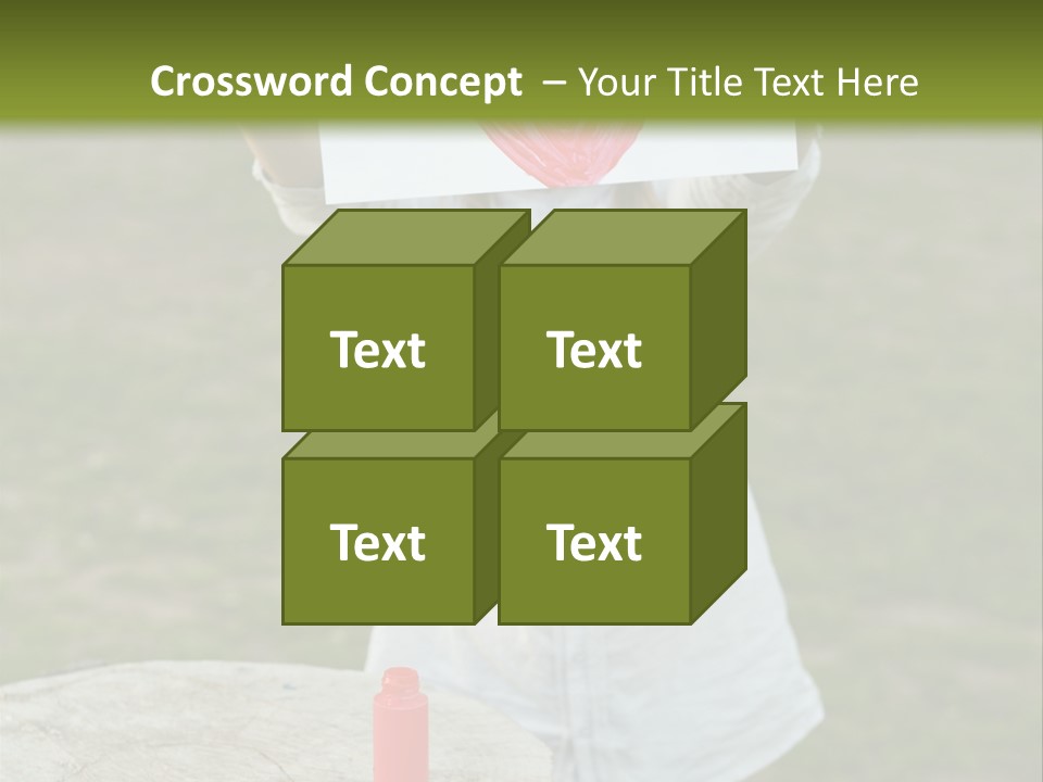 A Girl Holding A Piece Of Paper With A Heart Drawn On It PowerPoint Template