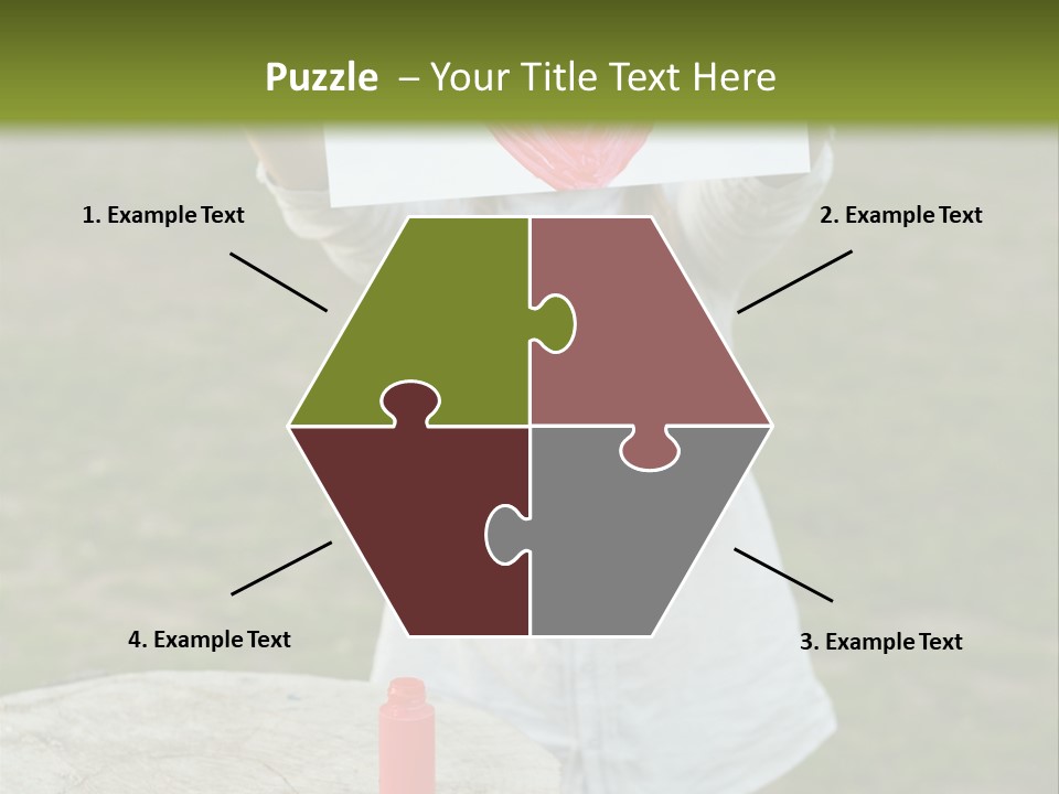 A Girl Holding A Piece Of Paper With A Heart Drawn On It PowerPoint Template