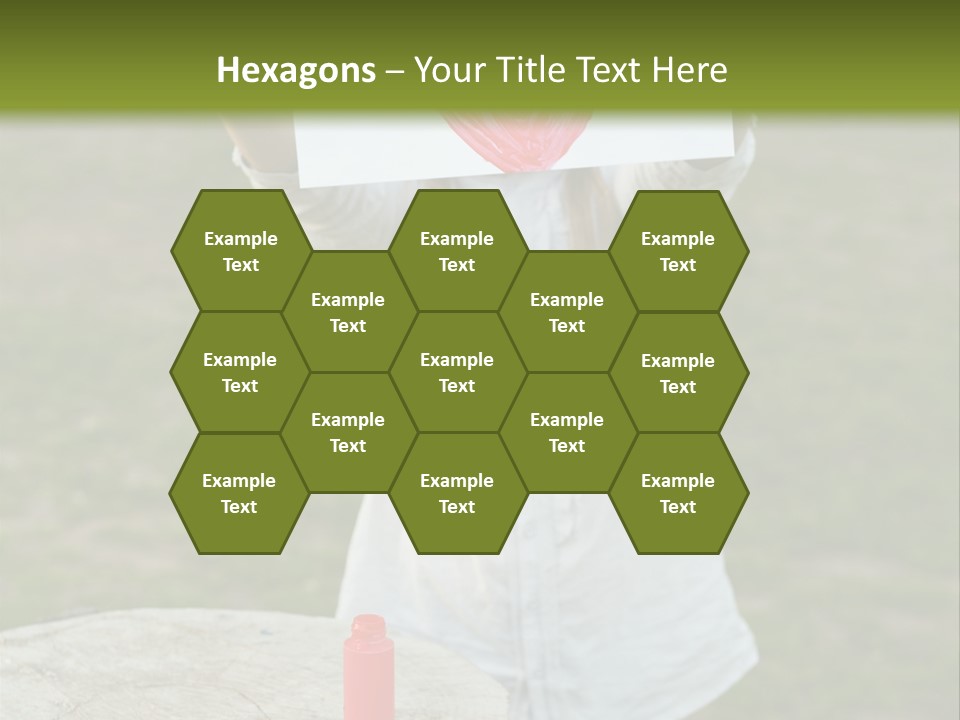 A Girl Holding A Piece Of Paper With A Heart Drawn On It PowerPoint Template