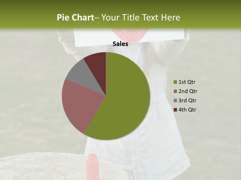 A Girl Holding A Piece Of Paper With A Heart Drawn On It PowerPoint Template