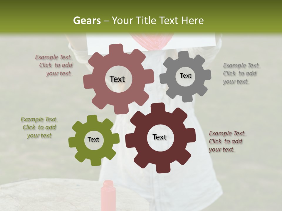 A Girl Holding A Piece Of Paper With A Heart Drawn On It PowerPoint Template