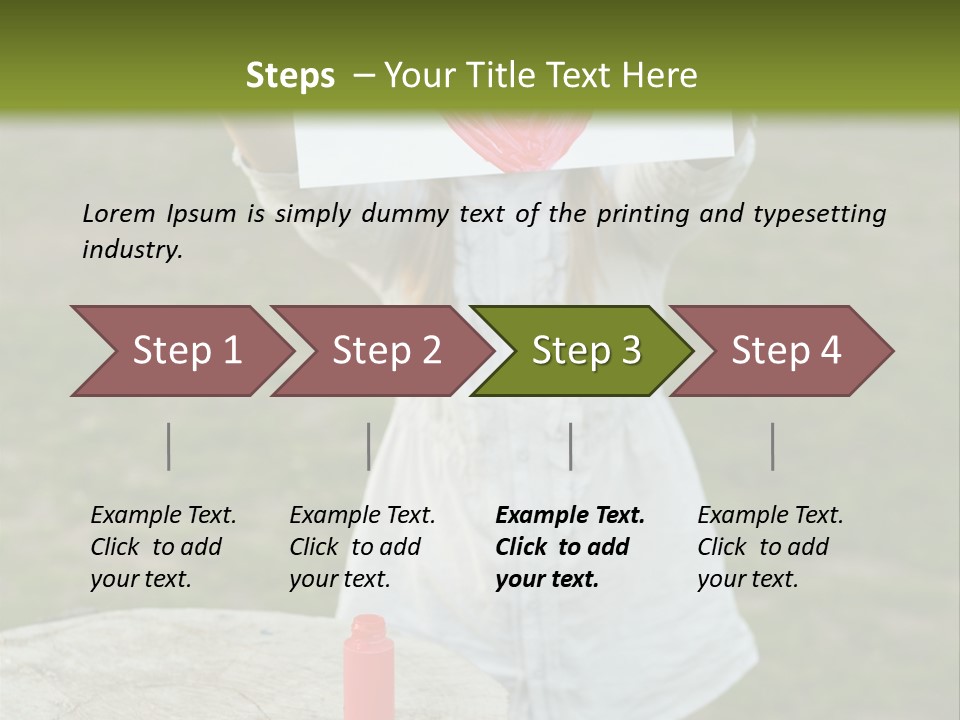 A Girl Holding A Piece Of Paper With A Heart Drawn On It PowerPoint Template