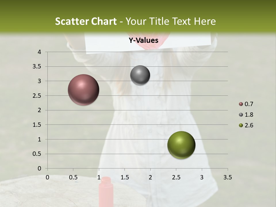 A Girl Holding A Piece Of Paper With A Heart Drawn On It PowerPoint Template