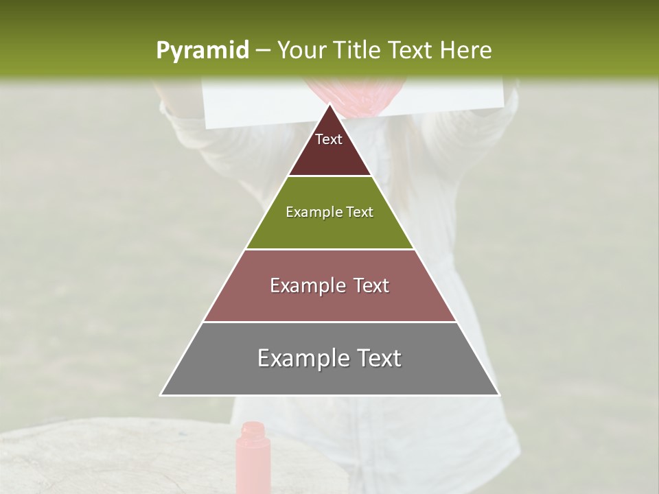A Girl Holding A Piece Of Paper With A Heart Drawn On It PowerPoint Template