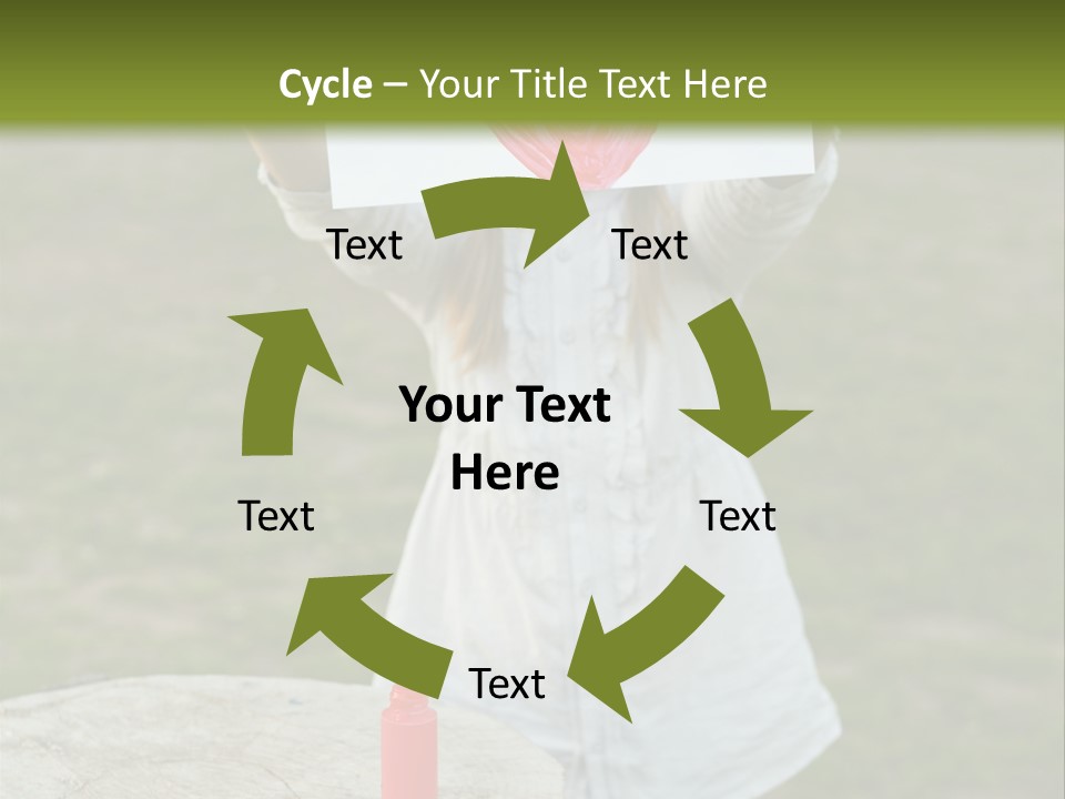 A Girl Holding A Piece Of Paper With A Heart Drawn On It PowerPoint Template